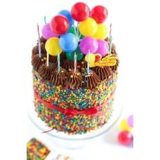 Chocolate Creamy Cake With Balloons (Half KG)