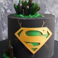 Superman Kryptonite Cake