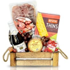 Small Wooden Deli Hamper (HALAL)