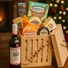 Wooden Cheese Hamper (HALAL)