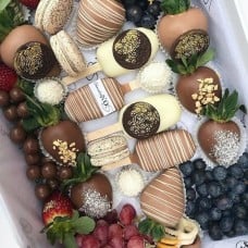 Chocolate Dipped Strawberry, Berries, Macarons & Cakesicles