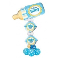 Welcome Baby Boy Balloon Stand