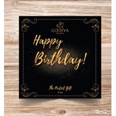 Personalised Gold Birthday Godiva Box 24 pcs