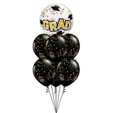 Starry Black Graduation Balloon Bouquet