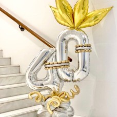 Metallic Age Balloon Arrangement
