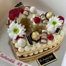Ferrero Rocher & Raspberry Heart Cake