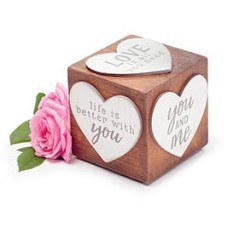 Love Block Shelf sitter - 6 messages
