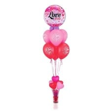 Love You Pink Balloon Bouquet