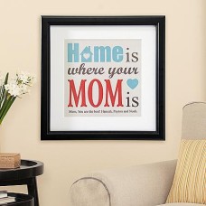 Personalized Frame 'Home is where your MOM is'