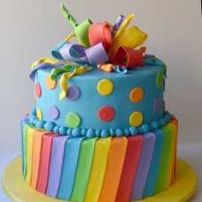 Rainbow Color Birthday Cake (1 KG)