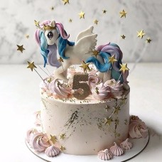 Pony Unicorn Design 3D Cake (1 KG)