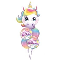 Magical Unicorn Shape Birthday Balloon Bouquet