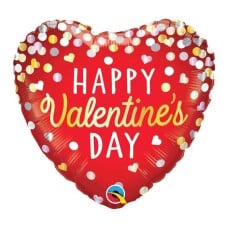 Valentine Confetti Heart Balloon