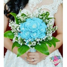 Blue Bridal bouquet
