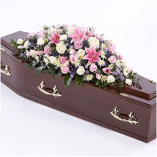 Rest in Peace Luxury Casket Flowers for Woman (None)