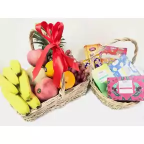 Fruit & Tea Duo Gift Baskets