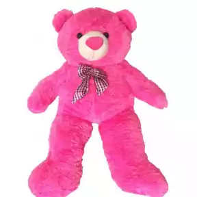 Life Size 4'6 ft. Giant Pink Teddy Bear