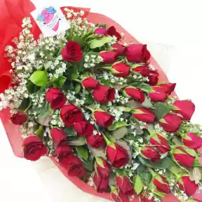 40 roses arm bouquet