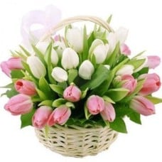 30 Red Tulips Bouquet