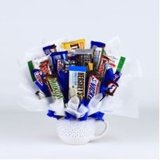 Candy Bouquet Gift with Chocolate Bars
