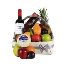 Wine & Fruits Gift Basket