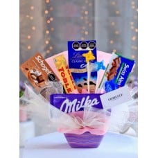 Candy Bouquet with Large Chocolate Bars