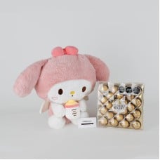 Hello Kitty - My Melody Plush with Chocolates
