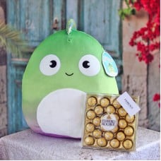 Squishmallows Chameleon with Chocolates