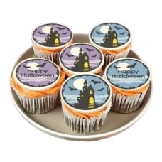 6 Haunted House Cupcakes