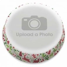 Christmas Patten Full Photo Cake (letterbox gift cake (serves 2-4))