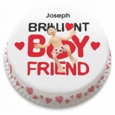 brilliant boyfriend cake (letterbox gift cakes(serves2-4))
