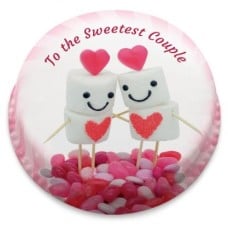 marshmallow love cake (letterbox gift cakes(serves2-4))