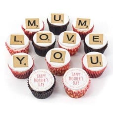 12 Love you Mum Cupcakes