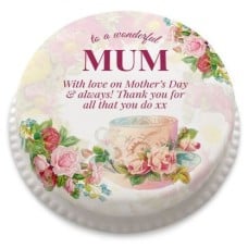 Flower and Tea Cake (letterbox gift cake (serves 2-4))
