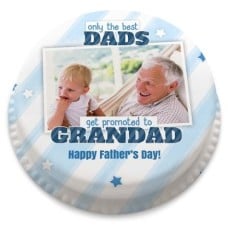 grandad promotion photo cake (letterbox gift  cake(serves 2-4))