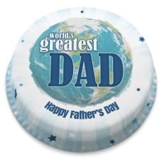 world's greatest dad cake (letterbox gift  cake(serves 2-4))