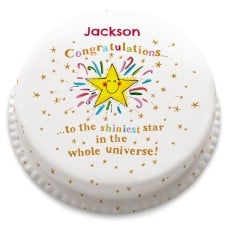 Shiniest Star Cake (Small Party Cake (Serves 10-12))