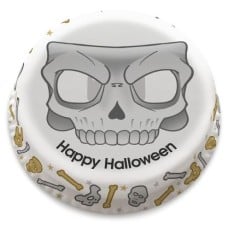 skull mask photo cake (small party cake (serves 10-12))