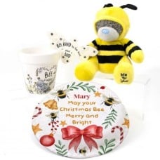 Bee Merry Christmas Gift Set (Letterbox Cake Set (C) Serves 2)
