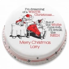 white christmas cake (Serves 40-55)