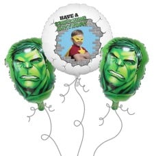 Hulk Photo Balloon Bouquet