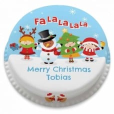 Carol Singers Cake (letterbox gift cake (serves 2-4))