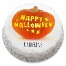 halloween pumpkin cake (small party cake (serves 10-12))