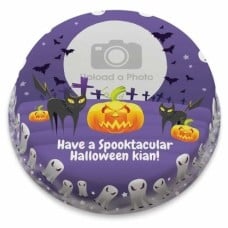 halloween photo cake (small party cake (serves 10-12))
