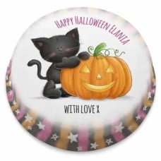 cute halloween kitty cake (small party cake (serves 10-12))