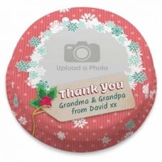 christmas thank you photo cake (Serves 10-12)