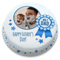 no.1 dad photo cake (letterbox gift  cake(serves 2-4))