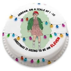 Stranger Christmas Cake (letterbox gift cake (serves 2-4))