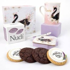 Swan Cup Gift Set (Letterbox Cake Set (C) Serves 2)