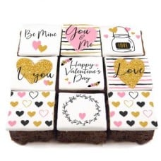 9 be mine brownies